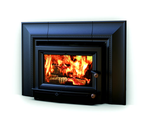 Hearthstone Stoves Clydesdale Wood Fireplace Insert - Matte Black - Door Handle Right