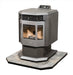 ComfortBilt Pellet Stove Flat Wall Hearth Pad – Silver Slate with Pellet Stove