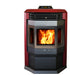 ComfortBilt HP22-Burgandy Pellet Stove with Stainless Steel Front