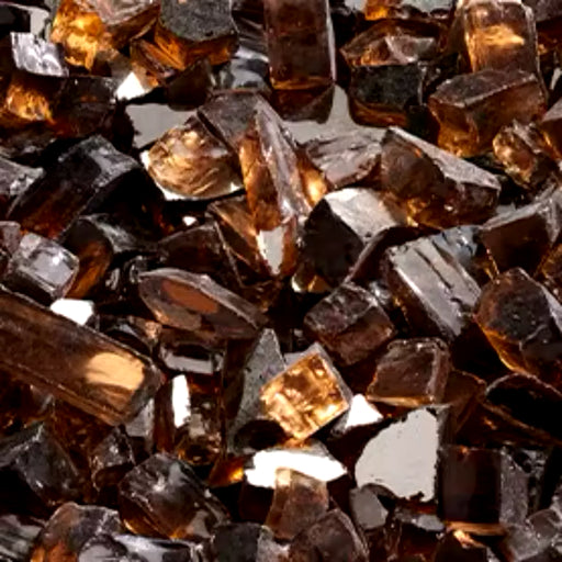 HHT Crushed Glass Copper Embers Media for Majestic and Heat N Glo Contemporary Gas Burners
