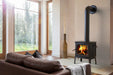 Hearthstone Stoves Craftsbury Freestanding Wood Stove with Matte Black Finish in Living Room