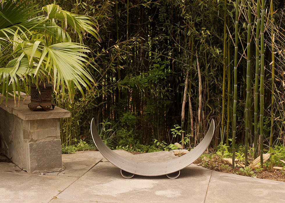Stainless Steel Crescent Log Rack