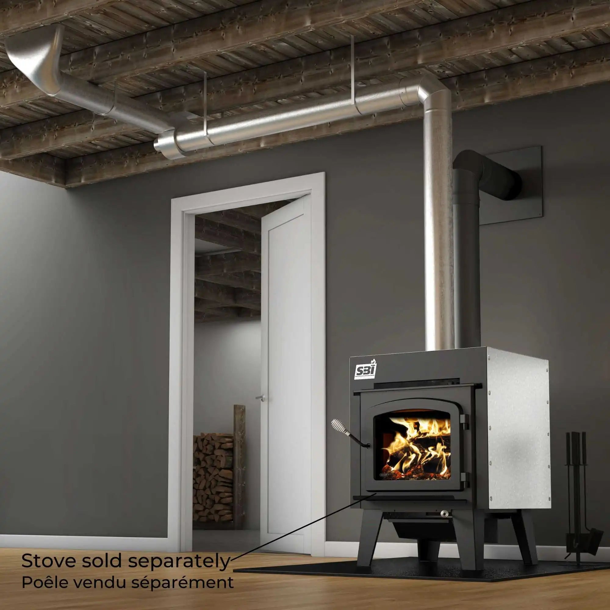 SBI Heatflow S5 Forced Air System for Freestanding Wood Stoves