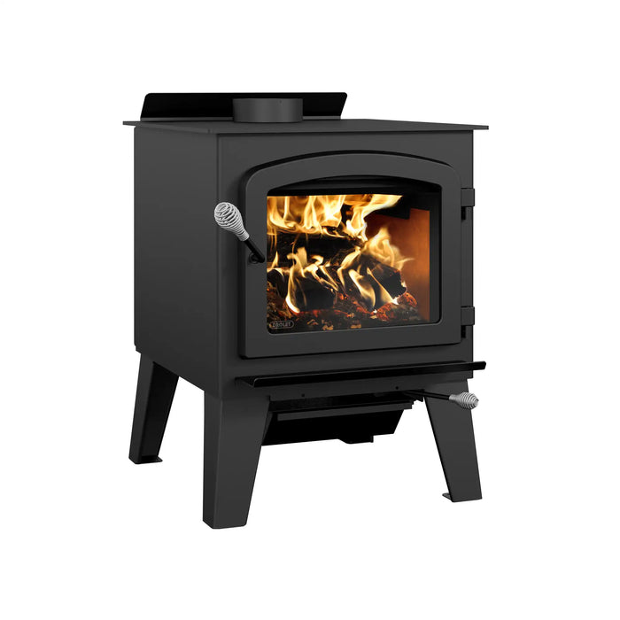 Drolet Austral III Wood Stove with Heatflow S5 Forced Air System