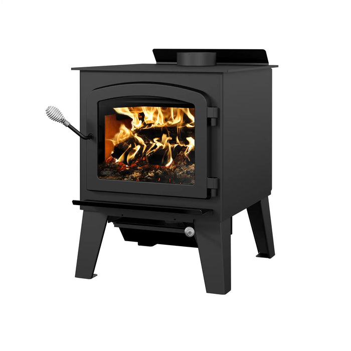 Drolet Austral III Wood Stove with Heatflow S5 Forced Air System