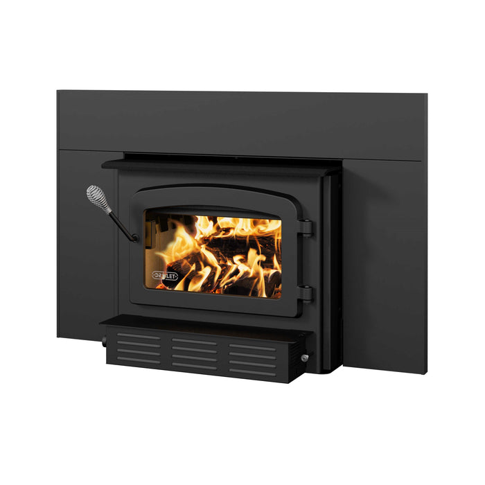 Drolet Escape 1800-I Wood-Burning Fireplace Insert with Trio 25' Venting Package