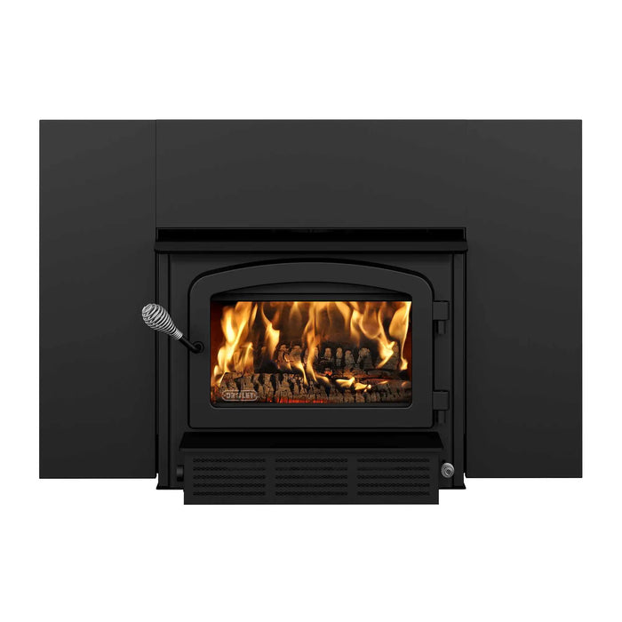 Drolet Escape 1500-I Wood-Burning Fireplace Insert with Faceplate