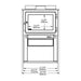 Drolet Deco II Wood Stove Front Dimensions