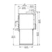 Drolet Deco II Wood Stove Side Dimensions