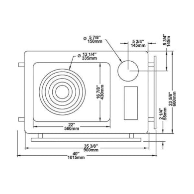 Drolet Outback Chef Wood Burning Cookstove Top Dimensions