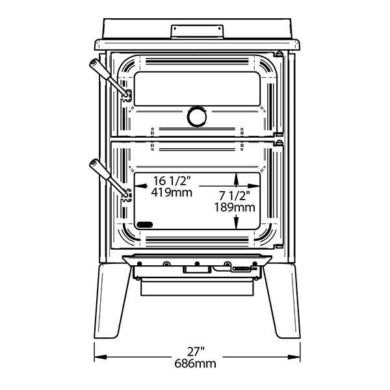 Drolet Bistro Wood Burning Cookstove