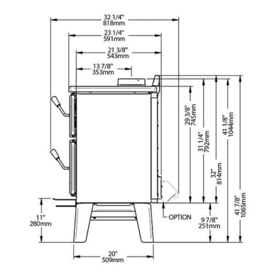 Drolet Bistro Wood Burning Cookstove