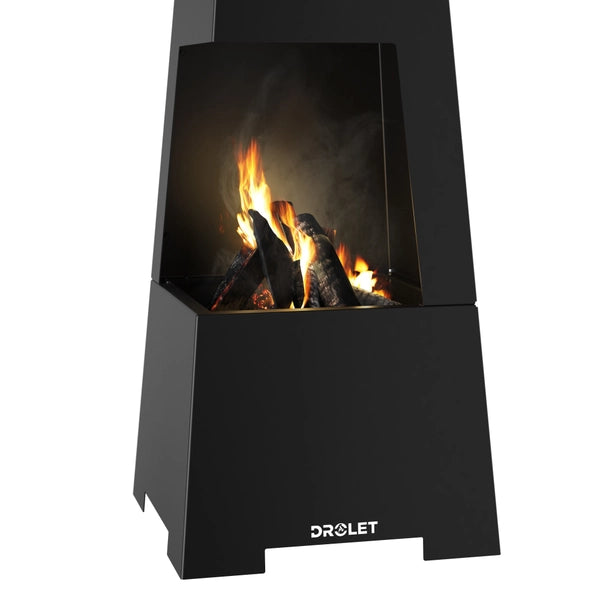 Drolet Bora Stainless Steel Outdoor Fireplace