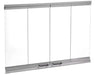 HHT Bi-Fold Glass Doors for Majestic Sovereign Fireplace with Stainless Steel Trim