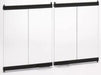 HHT Bi-Fold Glass Doors for Majestic Sovereign Fireplace with Black Trim