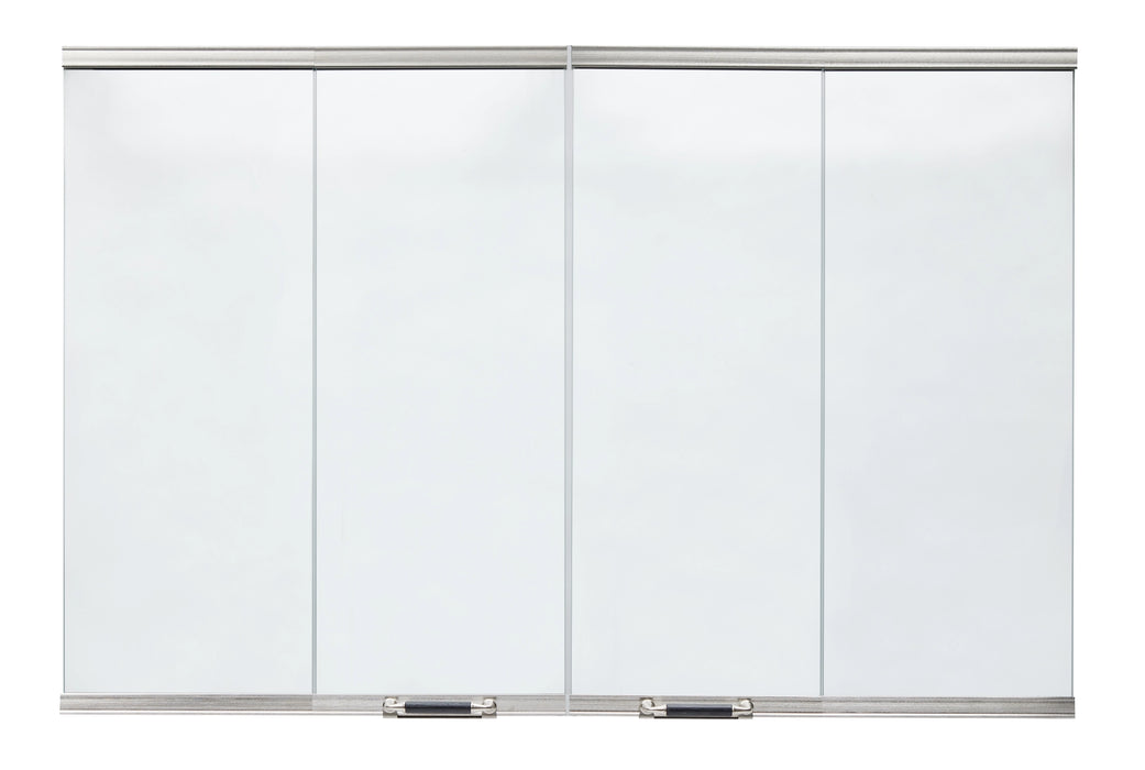 HHT Cottagewood Glass Doors for Majestic Biltmore Wood Burning Fireplace - Stainless Steel