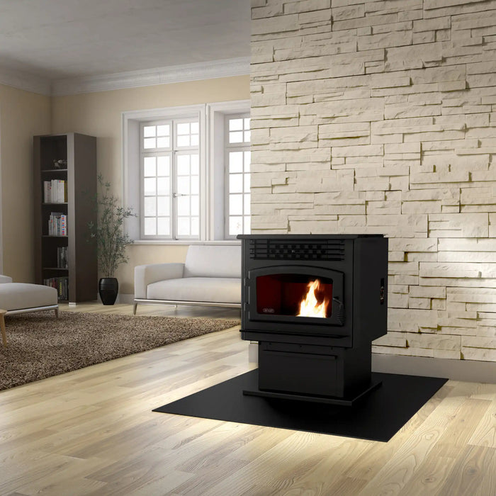 Drolet Eco-55 Pellet Stove with Basement Kit