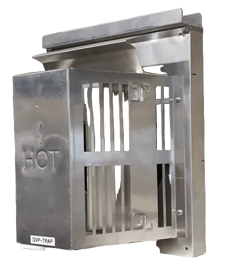 HHT DVP Horizontal Termination Cap with Long Flue, Attached Slip and Wall Shield with Heat Shield, 5-3/8" - 9-3/8" (137 -238mm)