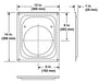 HHT DVP Wall Firestop Dimensions