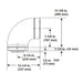 HHT DVP 90 Degree Elbow Dimensions