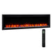 SimpliFire 60" Allusion Platinum Electric Fireplace