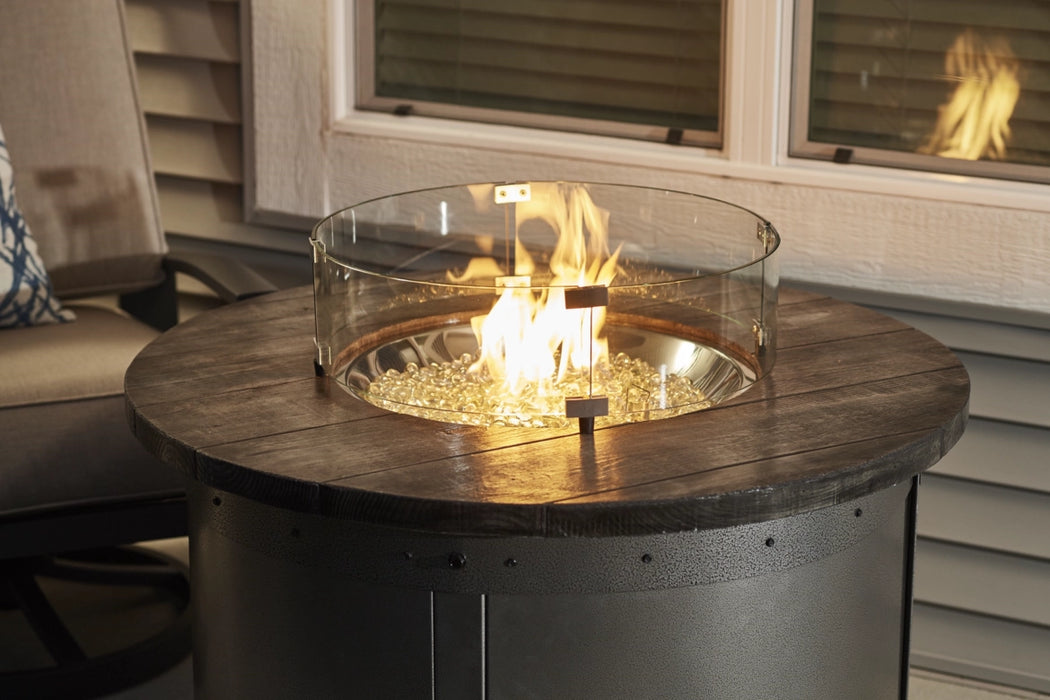 The Outdoor Greatroom Company Edison Round Gas Fire Pit Table