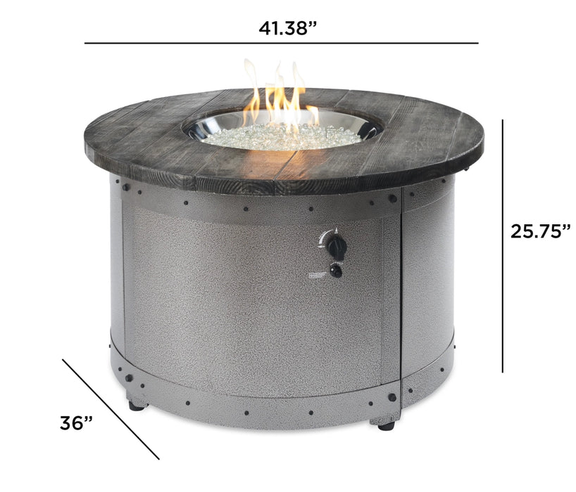 The Outdoor Greatroom Company Edison Round Gas Fire Pit Table