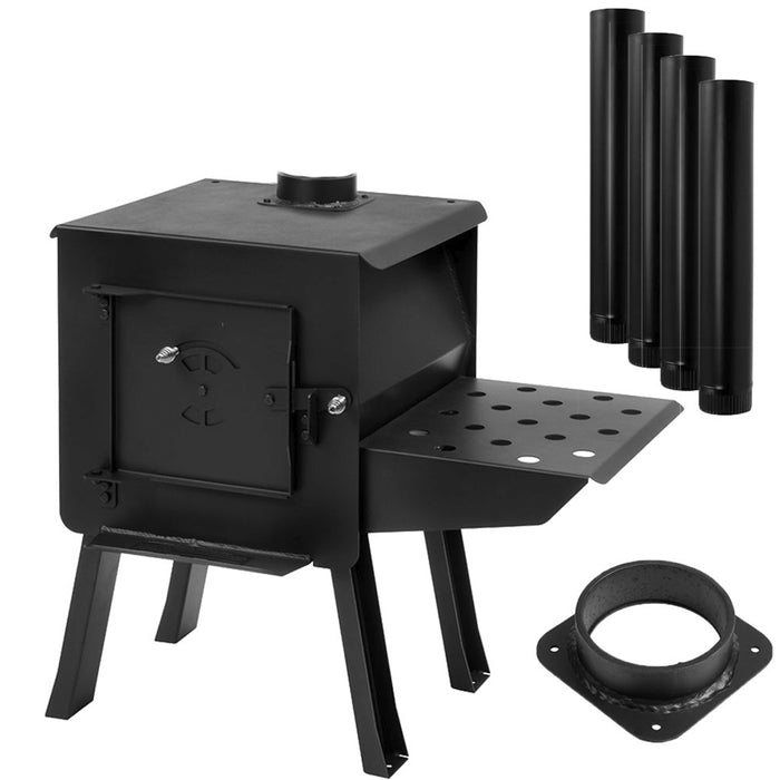 Englander Black Bear Wood Burning Camp Stove Kit Contents Image