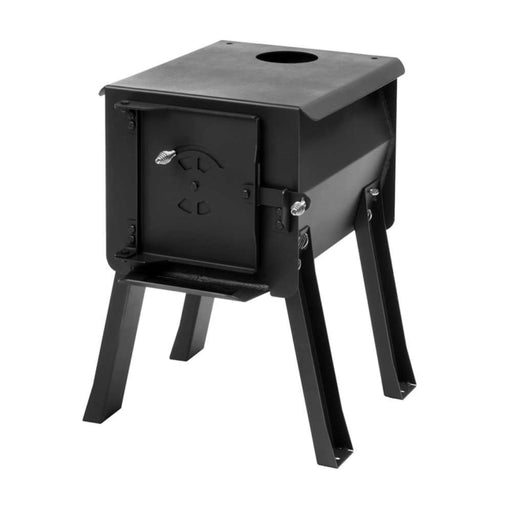 Englander Cub Portable Outdoor Wood Burning Stove Front Right Angle