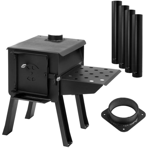 Englander Cub Portable Outdoor Wood Burning Stove Kit Contents