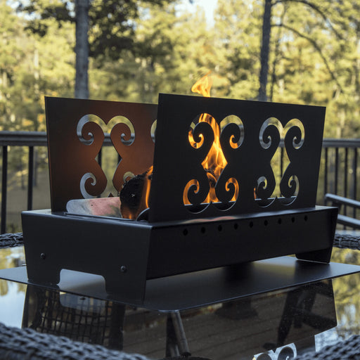 Englander Tranquility Portable Outdoor Fireplace Lifestyle Image