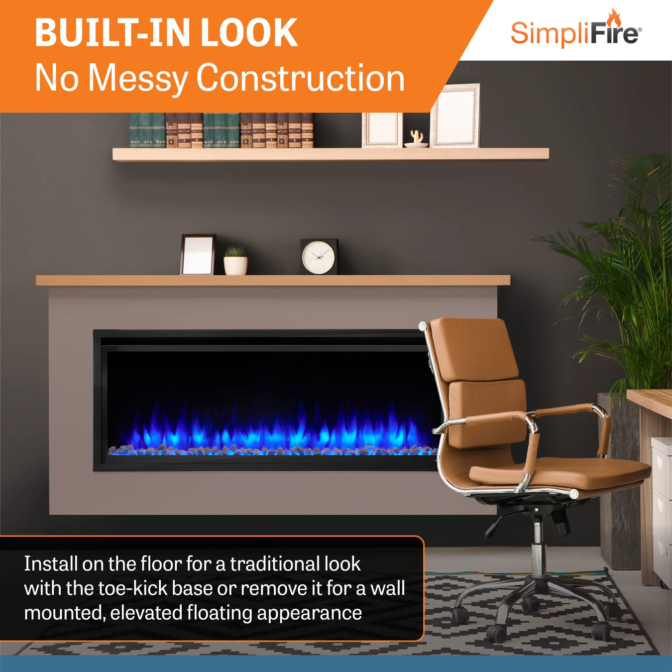 SimpliFire Boyd Build-Out Kit for Allusion Platinum: Built-in Look