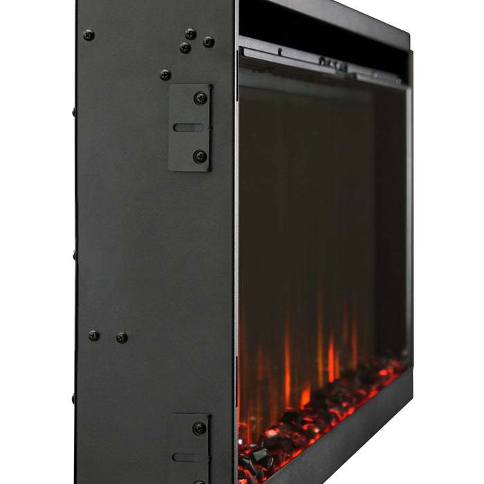 SimpliFire Allusion Slim Linear Electric Fireplace Side View