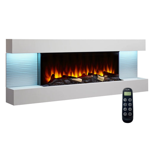 SimpliFire Format Wall-Mounted Electric Fireplace with 60" Mantel