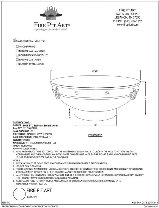 Emperor Fire Pit