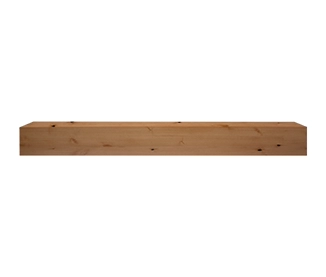 Fireside Finishings Ozark Unfinished Distressed Knotty Alder Shelf