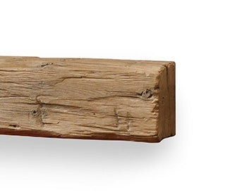 Fireside Finishings Non-Combustible Weathered Barnwood 18" Shelf Sample