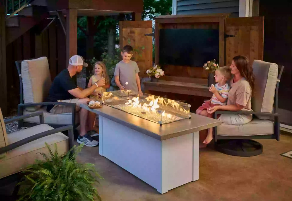 The Outdoor Greatroom Company Havenwood Linear Gas Fire Pit Table