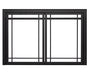 SimpliFire Electric Fireplace Insert Operational Mission Doors