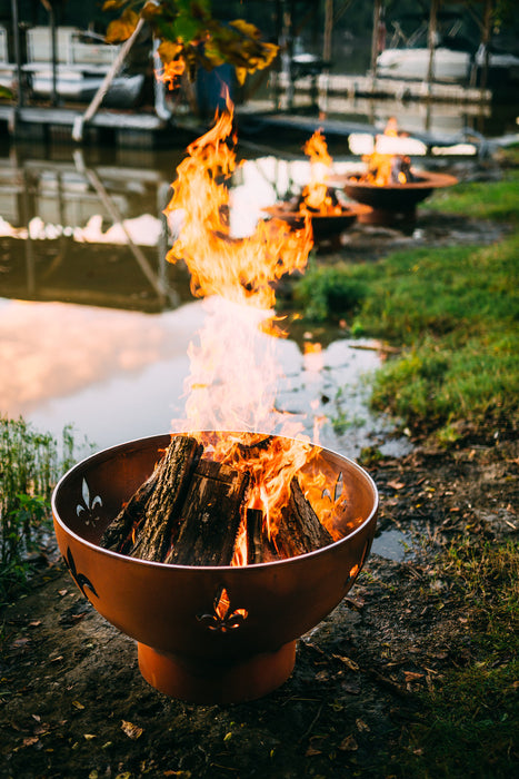 Fleur de Lis Fire Pit