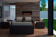 SimpliFire Forum 43" Outdoor Electric Fireplace with Frame Installed