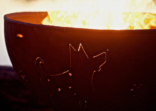 Fire Pit Art Funky Dog outdoor fire pit