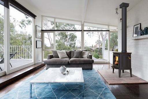 Hearthstone Stoves Green Mountain 40 Wood Stove in Sitting Room