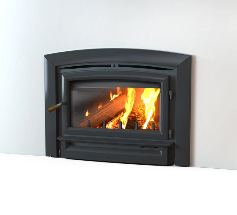 Hearthstone Stoves Green Mountain 90 Wood-Burning Fireplace Insert with Matte Black Finish