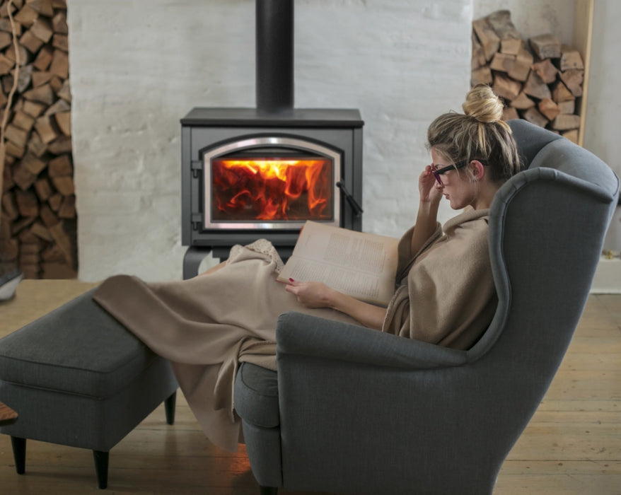Empire Stove Gateway 2300 Wood Stove creating a cozy atmosphere
