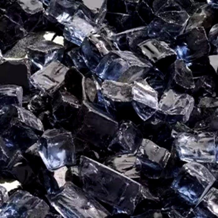HHT Crushed Glass Graphite Embers Media for Majestic and Heat N Glo Contemporary Gas Burners