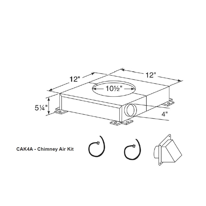 HHT Chimney Air Kit for SL300 Series Chimney Systems | CAK4A