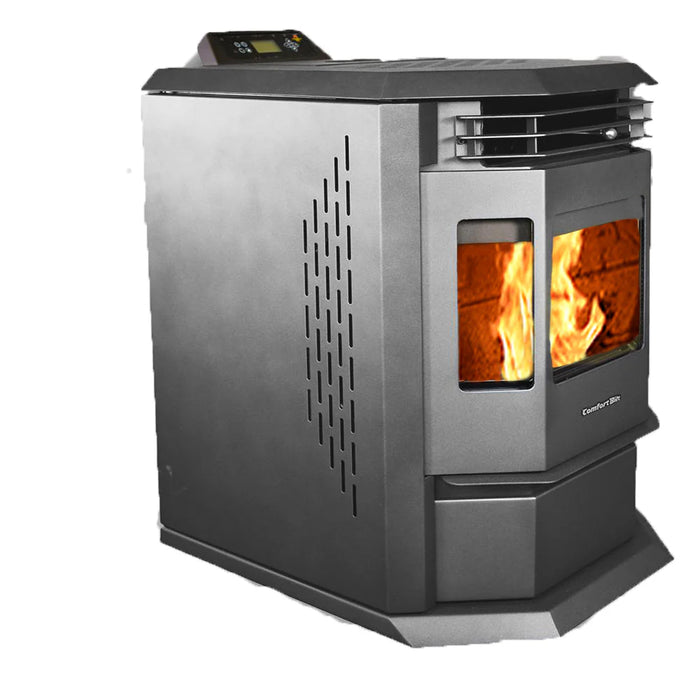 ComfortBilt HP22-Black Pellet Stove Left View