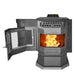 ComfortBilt HP22-Black Pellet Stove Door Open