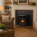 ComfortBilt HP22i Pellet Insert in Cozy Living Room